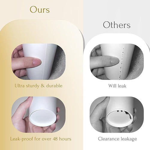 100 Pack 12 oz White Disposable Coffee Cups,White Hot/Cold Beverage Drinking Cup for Cold and Hot Drinks