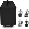 Cover for BLACK+DECKER and KitchenAid 7-8 Cup Food Processor, Heavy Duty Waterproof Dustproof Food Processor Protective Case Cover, Accessories for BLACK+DECKER Food Processors (Black)