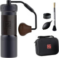 1Zpresso K-Ultra Manual Coffee Grinder Iron Gray with Carrying Case, Assembly Consistency Grind Stainless Steel Conical Burr, Foldable Handle, Numerical External Adjustable Setting, All-Round Grinder