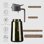 SWEET VIEW Olive Oil Dispenser and Oil Sprayer – 16oz/470ml Glass Light-Proof Oil Pourer for Kitchen, Air Fryer, Cooking, Salad, and BBQ