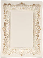 Baroque Photo Frame Fondant Molds Picture Frames Silicone Mold Vintage Mirror Frame Molds for Cake Decoration Cupcake Topper Chocolate Candy Polymer Clay Gum Paste Set of 2