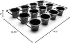 Fox Run 4758 Linking Mini Popover Pan, Carbon Steel, Non-Stick, 12-Cups