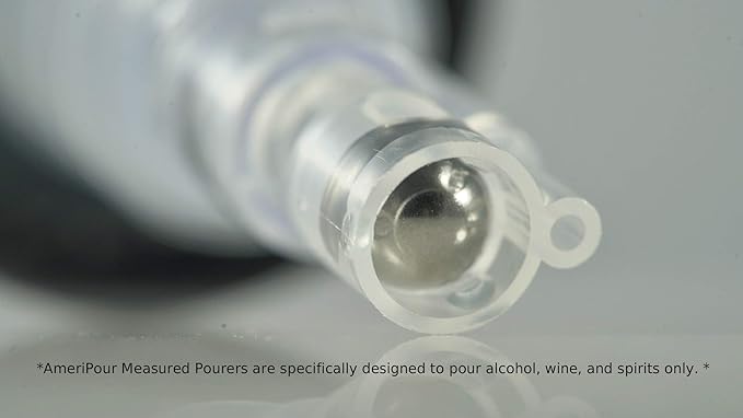 Measured Pourer - Liquor Bottle Pourers - Collared - (3pk) Made 100% In The USA. Bar Spouts That Don't Leak - No Cracks, Just A Perfect Cocktail Pour Everytime. Great for Wine Too! (2oz)