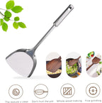7-Piece Stainless Steel Kitchen Utensil Set Ladle Strainer and Spatula Sturdy Cooking Tools for Home Chefs for Soup Frying and Serving