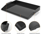 Onlyfire Universal Enamelled Cast Iron Cooking Griddle, Nonstick Coating Griddle Flat Top Grill Plate with extra high sidewalls for All Gas Grills and 4 Burner Range Oven, 23" x 16"