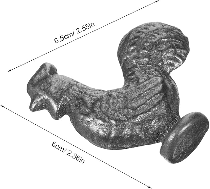 Generic 2pcs Cast Iron Chicken Bird Cooking Tool Supplement for Anemia Dietary Enrichment Reusable Vegan-Friendly Accessory for Athletes Healthy Cooking