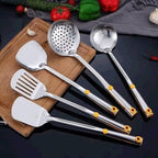 Heat Resistant Soup Spoon Brush Ladle Silicone Non Stick Spatula Kitchen Tools Cooking Utensil Set