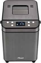 Rosewill 25-in-1 Automatic Bread Maker Machine with 3 Loaf Size up to 2 Lb, 700W High Power Dual Heater Bread Maker with BPA-free Nonstick Coating Pan, Max 15 Hours Delay Timer, Low Noise - Gray