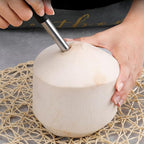 UPKOCH Coconut Opener and Meat Remover Kitchen Gadget Set Stainless Steel Sturdy Tool for Fresh Coconuts Home Supplies and Flesh Extraction