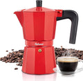 Yabano Stovetop Espresso Maker, 9 Cups Moka Coffee Pot Italian Espresso for Gas or Electric Ceramic Stovetop, Italian Coffee maker for Cappuccino or Latte