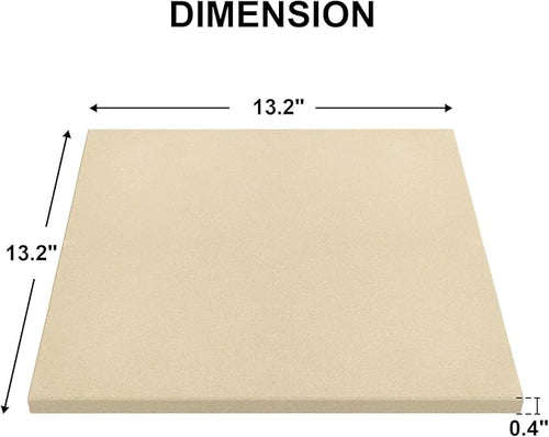 13" Square Pizza Stone Replacement for Ooni Koda Karu & Fyra 12, Cordierite Baking Pizza Stone for Ooni 12 Oven, for Most Grill & Oven, for Bread &Pizza