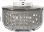 Electric Salad Spinner, Fruit Vegetable Washer Dryer Large 6L Capacity, 6W Multi-Use Lettuce Spinner, Vegetable Dehydrator, for Greens, Herbs, Berries, Vegetables and Fruits