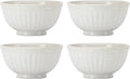 Lenox 895719 French Perle Groove All-Purpose Bowls, Set Of 4 White