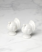 Lenox 898334 French Perle Carved Turkey Salt & Pepper Set
