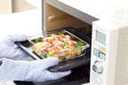 iwaki BC221 Heat Resistant Glass Cake Pan Au Gratin Dish, Square Shape, 7.1 x 7.1 inches (18 x 18 cm)