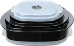 Calypso Basics by Reston Lloyd 6-Piece Microwave Cookware, Steamer and Storage Set, Black