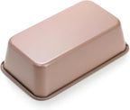 Elsjoy 4 Pack Non-Stick Loaf Pan, 9.5 x 5.5 Inch Champagne Bread Loaf Pans Carbon Steel Bread Tin Set for Baking, Metal Bakeware for Bread, Meatloaf, Cake