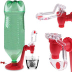 2 Liter Beverage Dispenser, Coke Soda Drink Dispenser Bottle Upside Down Drinking Fountains Water Dispense Machine for Party Home Bar (Style 1)