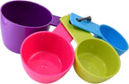 R&M International Colorful Measuring Cups, 4-Piece Set