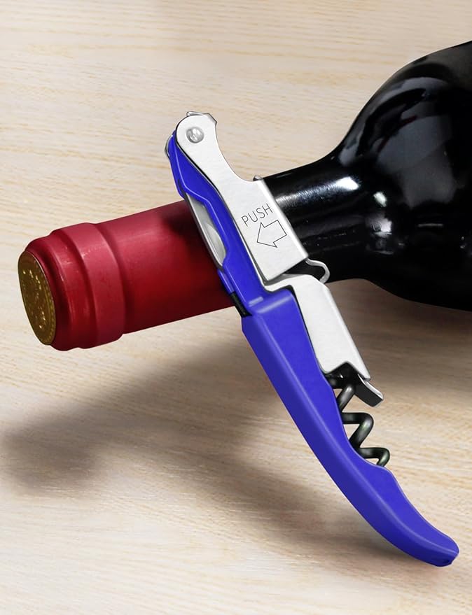CORKAS Wine Key - 2Pack Handcrafted Professional Waiters Corkscrew, Compact Heavy Duty Wine Opener with Double Hinged, Foil Cutter and Bottle Opener, Birthday Gifts for Severs, Sommelier, Bartenders
