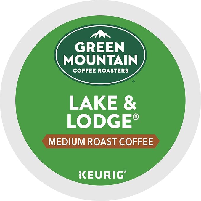 Green Mountain Coffee Roasters Lake & Lodge Keurig Single-Serve K-Cup pods, Medium Roast Coffee, 24 Count