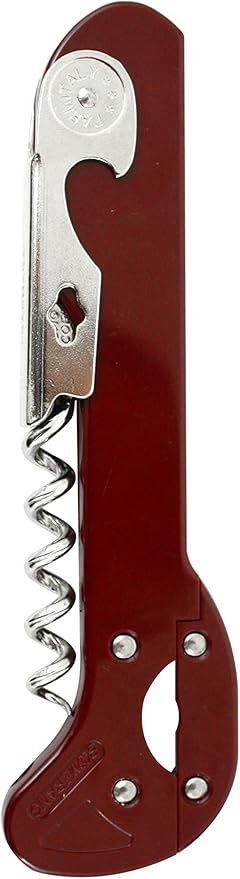 Original Franmara Boomerang Classic Waiter Style Corkcrew with Foil Cutter - Burgundy