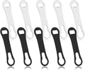 10 Pcs Stainless Steel Flat Bottle Opener Wine Bottle Opener, Bottle Opener for Bar Pour Spout Remover Flat Bar Key Metal Speed Key Opener for Bartenders Home Kitchen(Black, Silver)