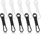10 Pcs Stainless Steel Flat Bottle Opener Wine Bottle Opener, Bottle Opener for Bar Pour Spout Remover Flat Bar Key Metal Speed Key Opener for Bartenders Home Kitchen(Black, Silver)
