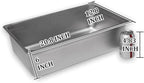 SYBO Commercial Grade Stainless Steel Bain Marie Buffet Food Warmer Steam Table for Catering and Restaurants (1 Section)