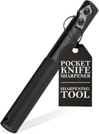 Gatco Edgemate Durable Pocket Knife Sharpener – Portable Tungsten Carbide Sharpening Tool for Knives, Scissors, Shears & Tools – Compact, Professional Field, Kitchen, Hunting & Garden Sharpener