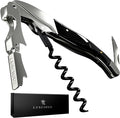 LUSCIOUZ Zero Resistance THE HELIX Elite Corkscrew Silent Wine Bottle Opener Waiters Corkscrew Wine Key (6-Coil Long Corkscrew)