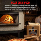 Pizza Oven Wood 12 Inch Naturally Cured White Oak Splits Cooking Wood for Free Standing Ovens 1650 Cubic Inches