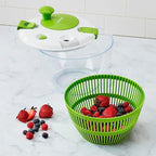 Cuisinart Large Spin Stop Salad Spinner- Wash,Spin & Dry Salad Greens,Fruits & Vegetables,5qt,CTG-00-SAS1,(Pack of 4)