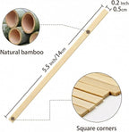 500Pcs Square Bamboo Coffee Stirrers Individually Wrapped – Coffee Stir Sticks 5.5 Inch Coffee Bar Disposable individually wrapped coffee stirrers for Coffee and Cocktail