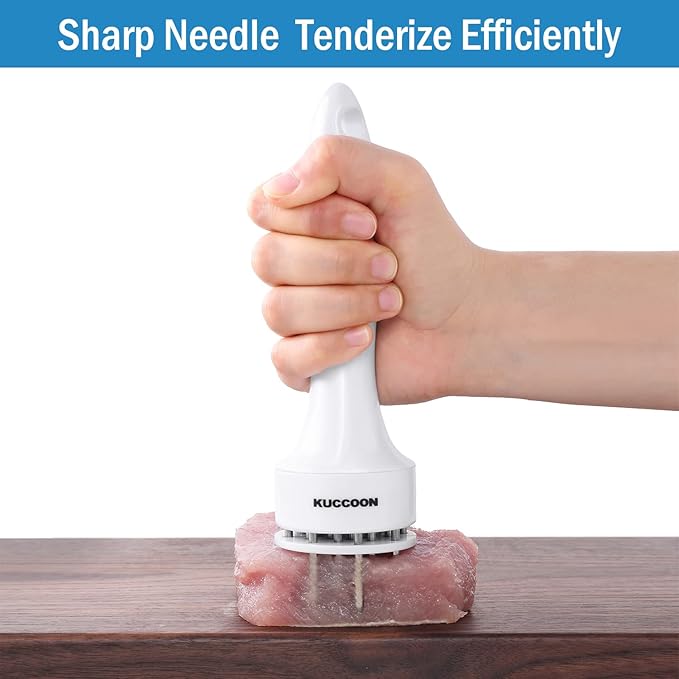 Meat Tenderizer Tool Stainless Steel Needle Ultra Sharp 24 Blades Tenderizer Tool for Tenderizing Beef Chicken Steak Veal Pork