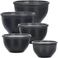 Greentainer Plastic Mixing Bowls with Lids Set for Kitchen, 5 Set Nesting Bowls for Mixing, Baking, Prepping, Cooking and Serving Food, Mixing Bowls Dishwasher, Microwave Safe