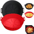 Silicone Liners for Ninja Air Fryer AF101/161/150, Compatible with COSORI/Gourmia/PowerXL/Instant Essentials/Fabuletta/Chefman/Dreo/Ultrean Air Fryer 3-5QT