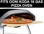 Pizza Stones Replacement Parts for Ooni Koda 16 Gas Oven, 28mbar Outdoor Propane Pizza Oven Cordierite Baking Stones for Ooni Pizza Stones Accessories for Bread