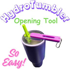 Hydro Style Tumbler Opening Tool, Plastic Lid Removal Tool with Chain and Handle Clip (Black Galaxy)