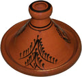 Moroccan small cooking tagine handmade glazed 8 inches in diameter