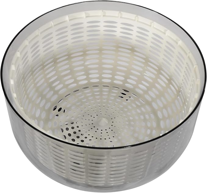 Electric Salad Spinner, Fruit Vegetable Washer Dryer Large 6L Capacity, 6W Multi-Use Lettuce Spinner, Vegetable Dehydrator, for Greens, Herbs, Berries, Vegetables and Fruits