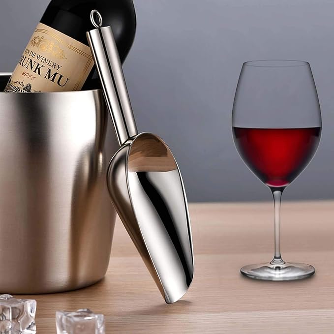 Ice Bucket with Lid, Scoop, IceTong,Stainless Steel Double-Wall Wine Ice Buckets for Parties,Beer and Wine Bucket,Bucket for Ice Chilling Champagne,2L
