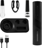 1Pcs Electric Bottle Opener ABS Electric Wine Opener Rechargeable Electric Corkscrew Wine Opener Extended Life Electric Bottle Opener with Storage Base Electric Wine Opener for Wine Bottles
