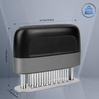 Stainless Steel Meat Tenderizer Tool 48 Ultra-sharp Needle Blades, No Detachable Needed for Easy Cleaning, Heavy-Duty Meat Tenderizer for Steak Chicken Pork Lamb, No More Mallet or Meat Hammer