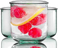 COURONNE CO. Clear Recycled Drinking Glass Tumbler, Perfect for Cocktails, Refreshments & Everyday Use, Restaurant Grade, Crafted without lead-based materials (10.1 Oz, Classico), Pack of 6