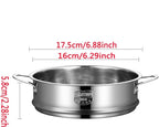 BinaryABC Stainless Steel Dumpling Steamer Basket for Pot,16cm Steamer Insert for Food Veggie Rice Noodle Roll (6.29INCH)