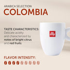 illy Whole Bean Coffee - Perfectly Roasted – Colombia Medium Roast – Smooth Taste, Notes of Fruit – Fruit Notes - 100% Arabica Beans - No Preservatives – 8.8 Ounce