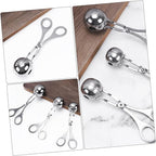 MAGICLULU 304 Stainless Steel Meatball Maker Tool 3-Piece Set for Easy Meatball and Fish Ball Making Non-Stick Kitchen Gadget for Home Cooking