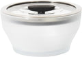 Anyday 4-Cup Microwave Cookware & Glass Container with Glass Lid, Plastic-Free Deep Food Storage | Stackable Airtight Steamer with Vented Lid for Microwave-Safe Reheating, Steaming Vegetables & Rice