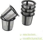 WOTW Reusable Coffee Filter Set Replacement Filter for Keurig My style Filter Housing Fits B30 B40 B50 B60 B70 Series (Design3)